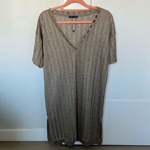 ZARA Tunic Top - V cut and stripes